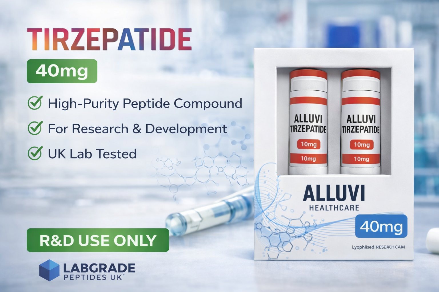 Cheapest Tirzepatide Peptide Tirzepatide 10MG Research Peptide – PEPTOGEN