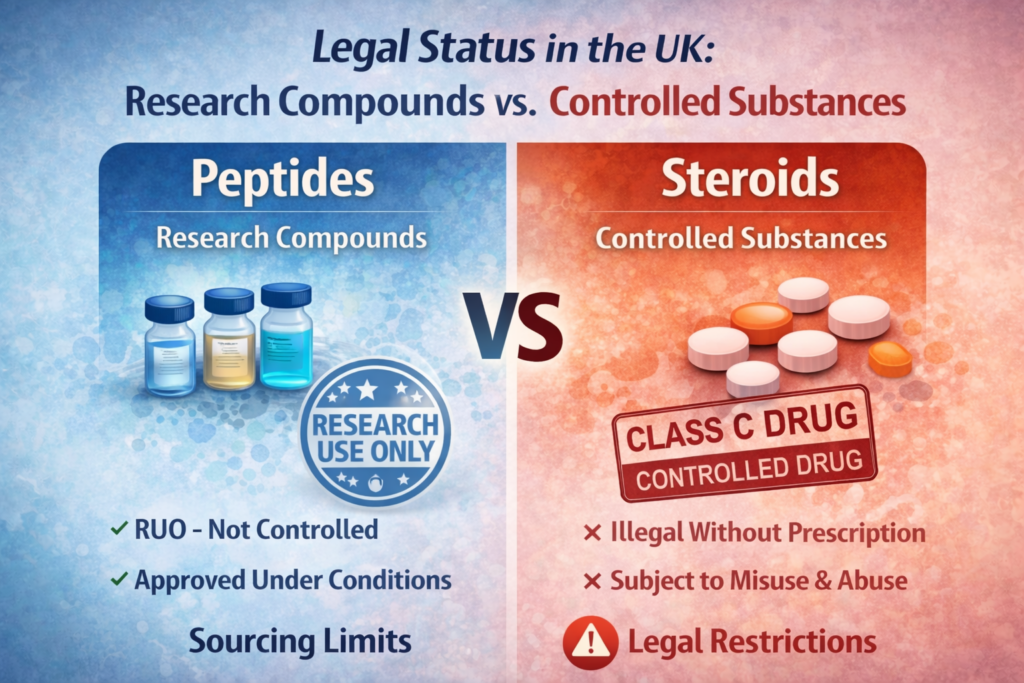 are peptides steroids, what are peptides, peptides for muscle growth, how do peptides work, peptides vs steroids, best peptides for bodybuilding, BPC-157 benefits, TB-500 benefits, Tirzepatide mechanism of action, Retatrutide for weight loss, peptides for skin health, GHK-Cu benefits, peptides for anti-aging, peptides for recovery, peptides for athletic performance, CJC-1295 effects, Sermorelin vs HGH, peptides for testosterone, peptides for fat loss, peptides side effects, are peptides safe, peptides legal status UK, research grade peptides, peptides for injury healing, peptides for joint pain, Ipamorelin benefits, peptides for sleep, peptides for hair growth, best research peptides 2025, peptides UK suppliers, buy peptides UK, peptides for wound healing, BPC-157 vs TB-500, peptides mechanism of action, peptides amino acid structure, what peptides do for the body, peptides for endurance athletes, peptides for flexibility, peptides for collagen production, peptides for gut health, peptides for inflammation, peptides for bone healing, peptides dosage guide, peptides administration methods, peptides injection techniques, peptides reconstitution guide, high purity peptides UK, lab grade peptides, research use only peptides, UK peptide regulations, WADA banned peptides, peptides prohibited sports, peptides for muscle recovery, peptides for lean muscle, peptides for strength gains, peptides bodybuilding protocol, peptides cycle length, peptides stacking guide, best peptides for beginners, peptides for older adults, peptides for women, peptides hormonal effects, peptides vs SARMs, peptides vs growth hormone, peptides effectiveness review, peptides clinical studies, peptides scientific evidence, peptides research applications, GHK-Cu peptide uses, Matrixyl peptide benefits, AOD-9604 weight loss, hexarelin peptide, GHRP-2 effects, GHRP-6 benefits, CJC-1295 DAC variant, CJC-1295 no DAC, Follistatin effects, IGF-1 LR3 benefits, peptides supplier UK, quality peptide sources, authentic research peptides, peptide purity testing HPLC, peptides quality assurance, certified peptide vendors, peptides customer reviews, peptide pricing UK, affordable research peptides, peptides bulk order, wholesale peptides, peptides shipping UK, fast peptide delivery, peptides storage conditions, peptides shelf life, peptides reconstitution solvent, sterile peptide mixing, peptides injection site, peptide injection pain, peptides side injection site reactions, peptides edema risk, peptides water retention, peptides appetite changes, peptides mood effects, peptides sleep patterns, peptides cardiovascular effects, peptides liver function, peptides kidney effects, peptides hormonal feedback, peptides testosterone suppression, peptides natural hormone boost, peptides post-cycle therapy, peptides recovery protocol, peptides muscle breakdown prevention, peptides tendon repair, peptides ligament healing, peptides cartilage regeneration, peptides bone density, peptides osteoporosis prevention, peptides fracture healing, peptides skin elasticity, peptides wrinkle reduction, peptides cellulite treatment, peptides stretch marks, peptides scar tissue, peptides wound closure, peptides digestive health, peptides gut barrier, peptides leaky gut treatment, peptides ulcer healing, peptides IBS management, peptides anti-inflammatory action, peptides immune system, peptides autoimmune conditions, peptides arthritis relief, peptides joint mobility, peptides muscle endurance, peptides fast twitch fibers, peptides mitochondrial function, peptides aerobic capacity, peptides anaerobic threshold, peptides sprint performance, peptides distance running, peptides CrossFit training, peptides powerlifting gains, peptides bodybuilding diet, peptides training intensity, peptides recovery speed, peptides soreness reduction, peptides fatigue resistance, peptides mental clarity, peptides mood improvement, peptides anxiety reduction, peptides depression treatment, peptides cognitive function, peptides memory enhancement, peptides focus improvement, peptides energy levels, peptides fatigue management, peptides sleep quality, peptides REM sleep, peptides deep sleep, peptides circadian rhythm, peptides melatonin, peptides growth hormone secretion, peptides insulin sensitivity, peptides glucose control, peptides diabetes prevention, peptides metabolic rate, peptides AMPK activation, peptides mitochondrial health, peptides cellular energy, peptides mitochondrial dysfunction, peptides longevity peptides, peptides biological age, peptides aging process, peptides senescent cells, peptides telomerase activity, peptides NAD plus, peptides NAD booster, peptides sirtuin activation, peptides epigenetic age, peptides mitochondrial regeneration, peptides autophagy activation, research peptides benefits, scientific peptide study, peptide clinical trial, peptide breakthrough research, peptides future applications, peptide technology advances, peptide synthesis methods, peptide manufacturing standards, peptides GMP certified, peptides ISO certified, peptides molecular weight, peptides half-life duration, peptides bioavailability improvement, peptides absorption rate, peptides subcutaneous delivery, peptides intramuscular injection, peptides transdermal application, peptides oral administration, peptides peptide stability, peptides degradation factors, peptides enzymatic breakdown